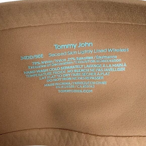 Tommy John 34DD Second Skin Lightly Lined Wireless Bra - Picture 6 of 10